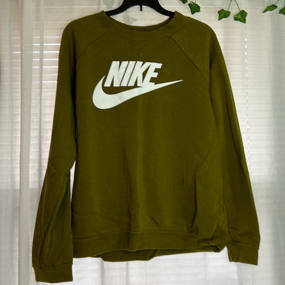 NIKE sweatshirt, green, size Large, good condition